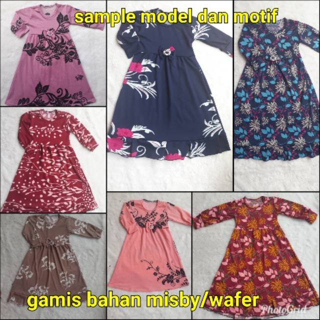 GAMIS ANAK WAFFEL KAOS