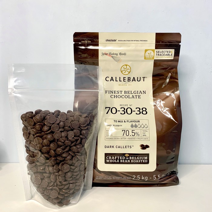 

Callebaut Dark Chocolate Couverture 705 Repack 1 kg