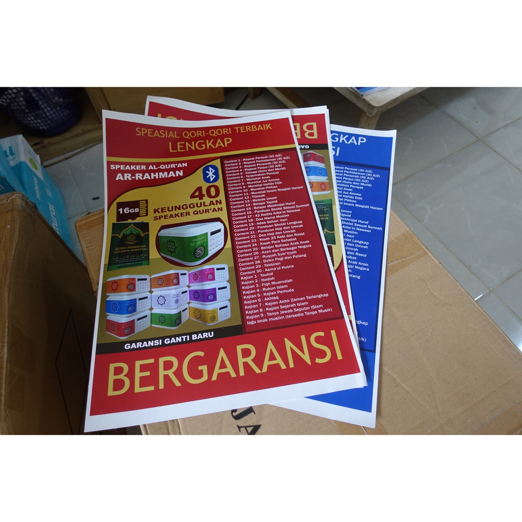 

Cetak Poster A3 Plus 32 x 48 cm