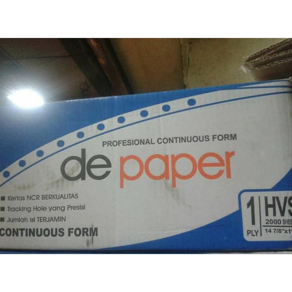 

Depaper kertas continuous form 14 7/8 x 11 full 1 ply puith B1