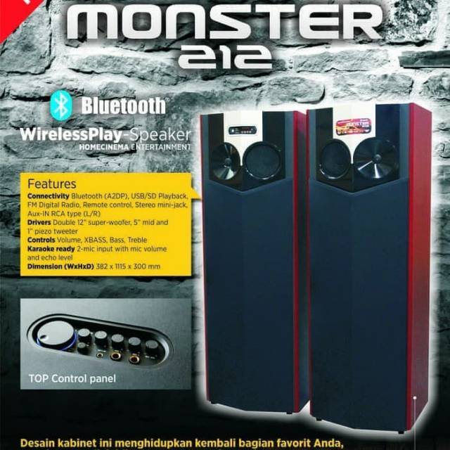 speaker roadmaster monster 212