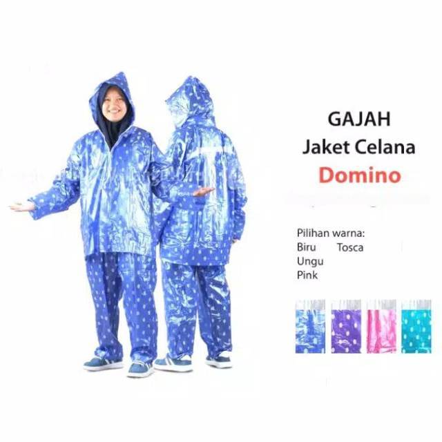 Jas hujan jaket celana DOMINO