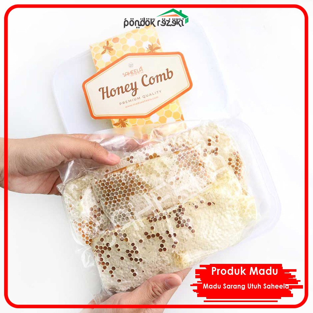 

Madu Sarang Utuh ( Honey Comb ) Saheela 500 gram Murni Asli Raw Honey