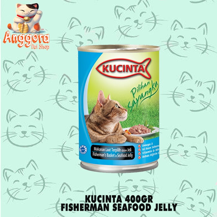 Makanan Kucing Basah Kaleng Kucinta 400gr All Varian