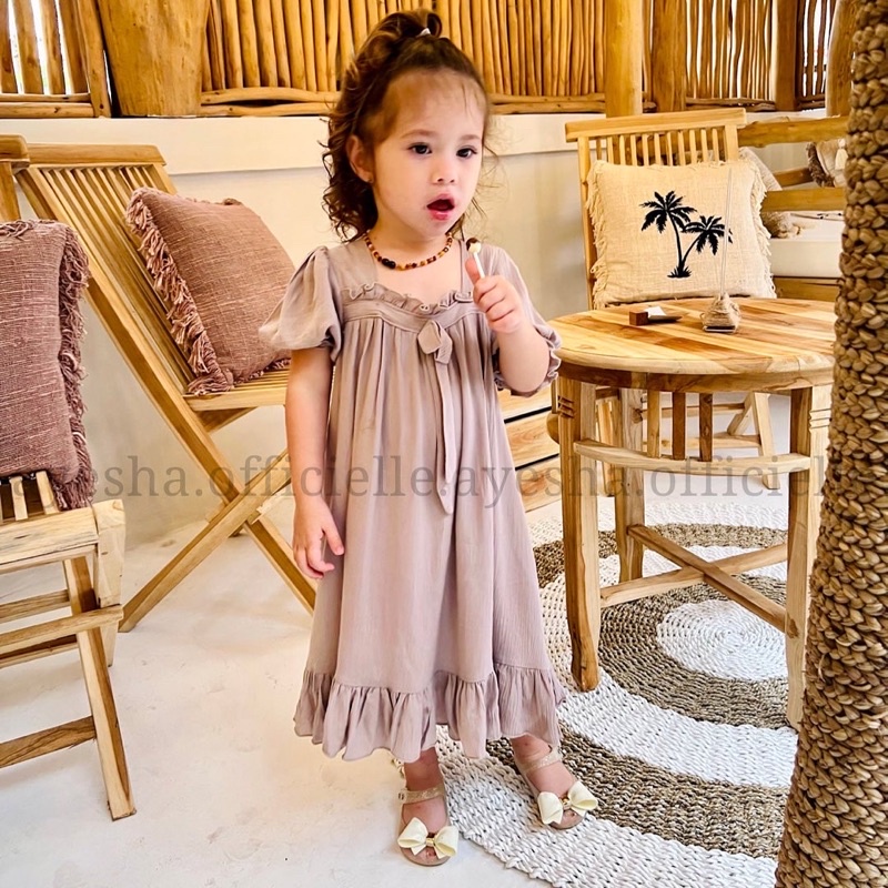 Ayesha - KINAN DRESS | Dress Anak Mewah Katun Rayon Crinkle