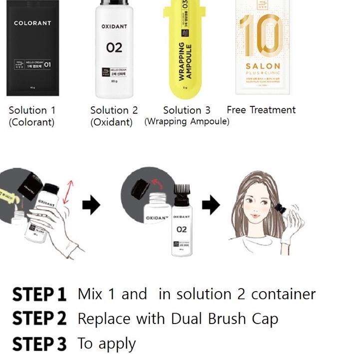 ✧ Mise en Scene Hello Cream Hair Color Blackpink Cat Pewarna Rambut Korea Cool Ash Mute Brown Warm C