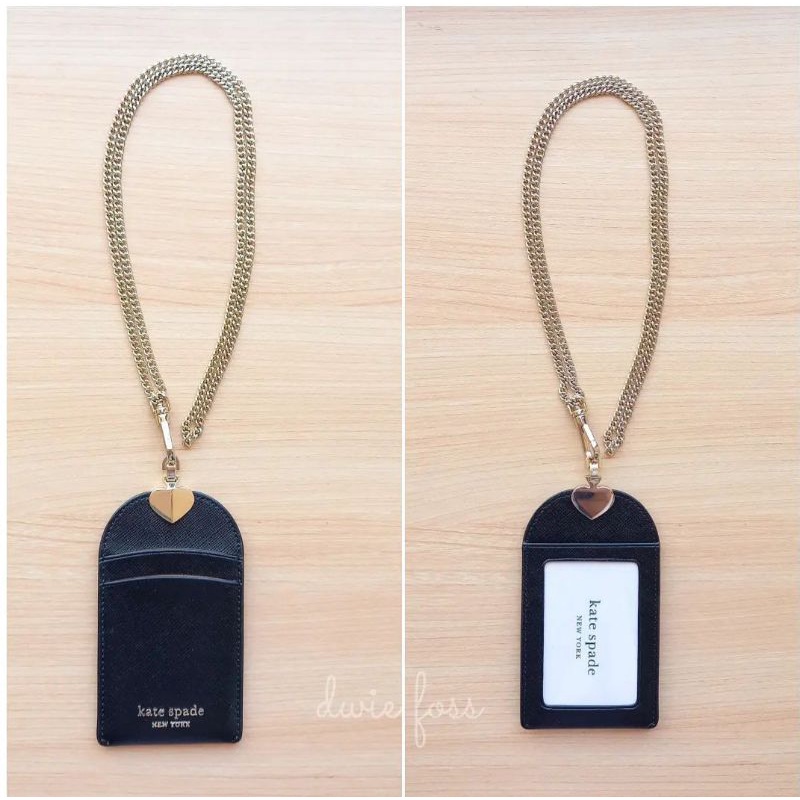 Lanyard ID Kate Spade Spencer  Black Original