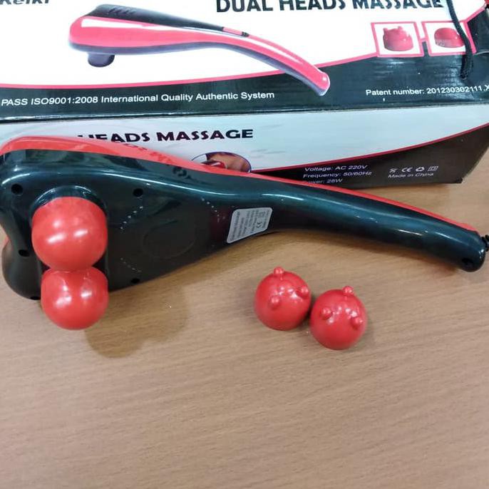 Alat Pijat Dolphin 2 Kepala / Dual Heads Massager Merk Reiki