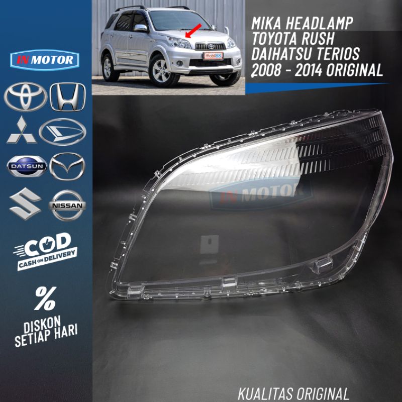 mika headlamp Terios rush gen 1 ORIGINAL mika lampu depan Terios & rush 2007 2008 2009 2010 2011 201