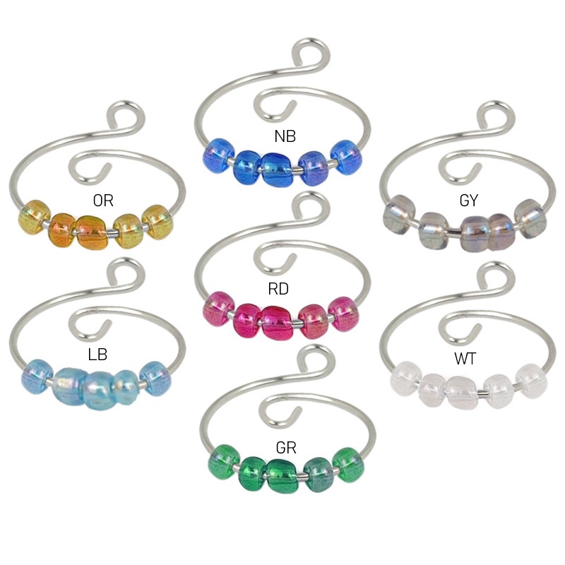 Mainan Fidget Ring Manikmanik Kreatif Dapat Berputar Untuk Penghilang Stress