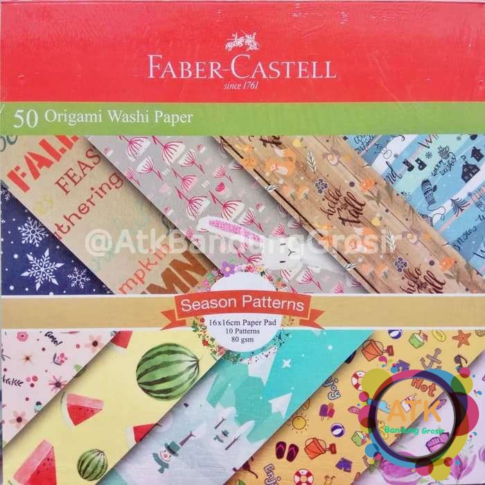 Faber Castell Kertas Origami Washi Paper 16 x 16 Kerajinan Faber Castell Kertas Origami Washi Paper 16 x 16 Kerajinan