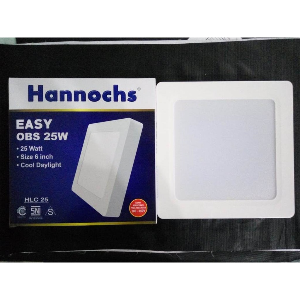 Lampu Ceiling Led OB TIMBUL PETAK Easy Hannochs OBS 25w 25 Watt
