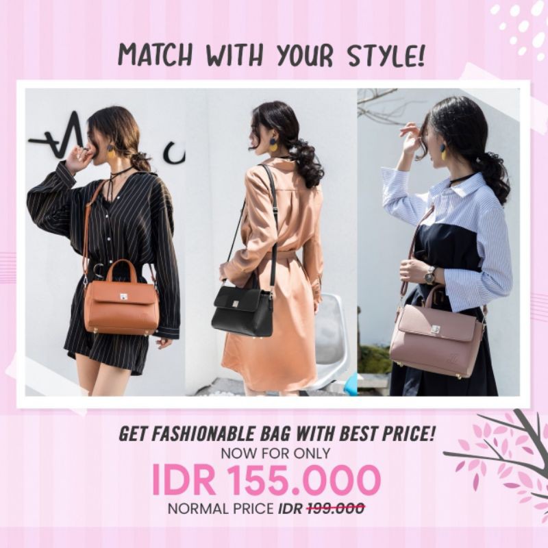 MONA BAG Jimshoney Semarang / Tas liburan / Tas kosmetik / Tas Multifungsi / Jims Honey Demak
