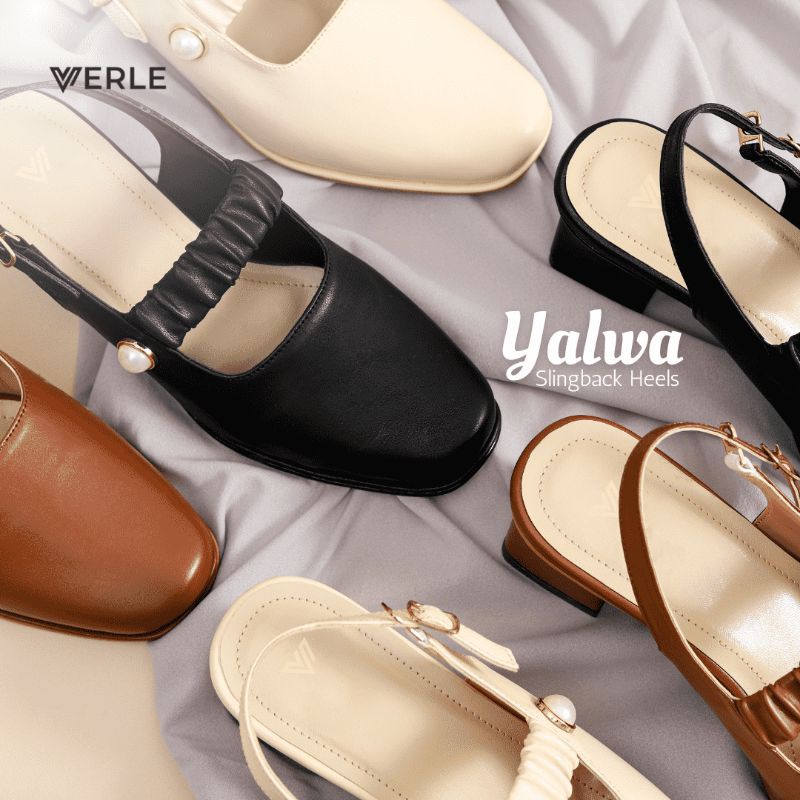 SEPATU WANITA ©  YALWA SLINKBACK HEELS © VERLE