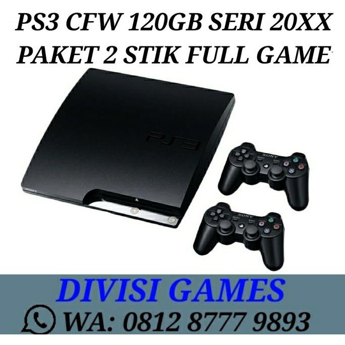 PS3 Slim 120GB - CFW MULTIMAN refurbish by sony | Game | Aksesoris Game | Distributor
