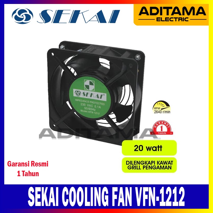 SEKAI KIPAS PENDINGIN KOMPUTER VFN-1212/ COOLING FAN SEKAI VFN1212