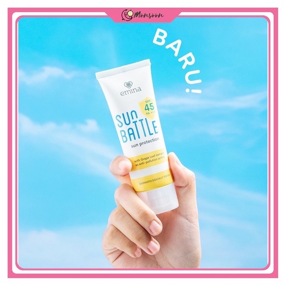 Monsoon - Emina Sun Battle SPF 30 PA+++ 60ml - Sun Battle SPF45 PA+++ 30ml