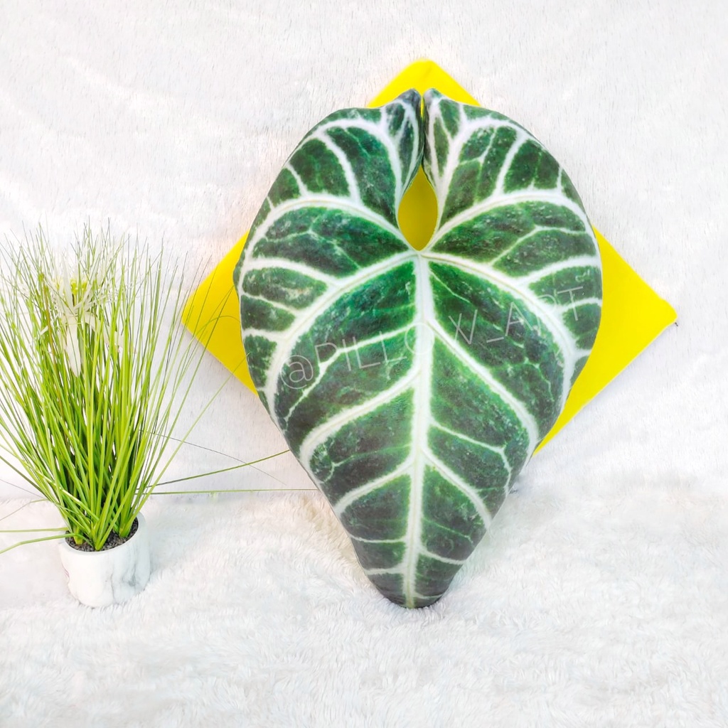 Pillowart - Bantal Sofa Daun Keladi Caladium - ART092