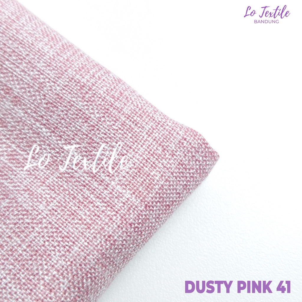 Kain Katun Madinah Fodu 0.5 Meter (Seri 1) - Bahan Cotton Madina Medina-Dusty Pink - 41