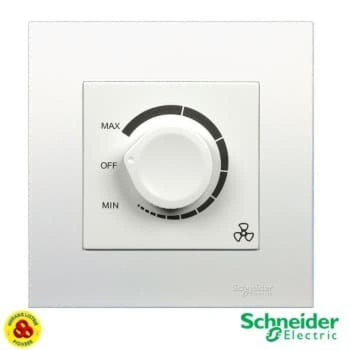 Schneider Saklar Fan Control Vivace KB31RF250 Fan Speed Controller Putih