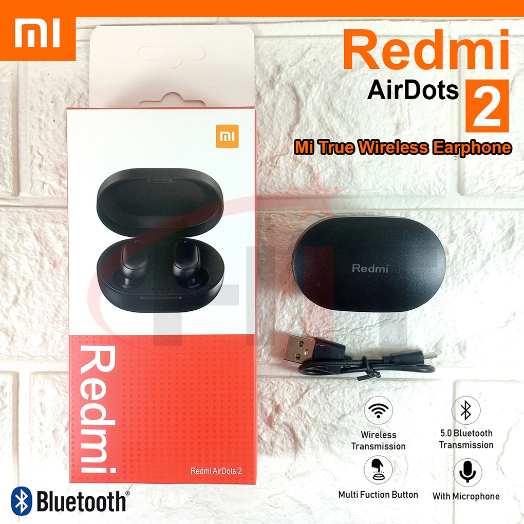 Airdots 2 Xiaomi TWS Headset Bluetooh Wireless 5.0 Earbuds Mi