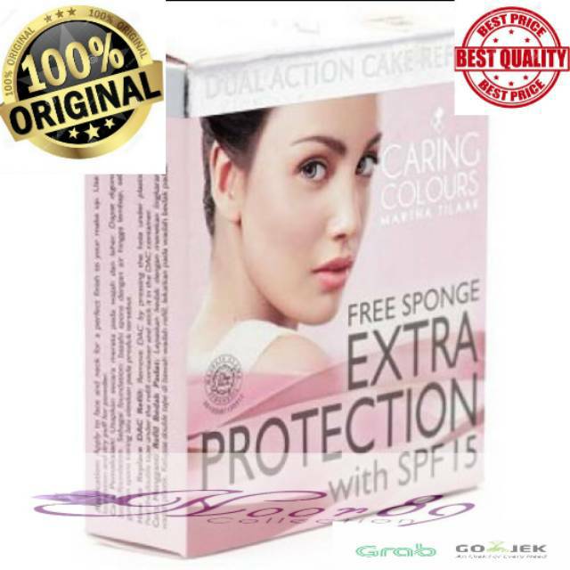 Bedak caring colours Refill extra protection dual action cake / caring isi ulang / two way cake