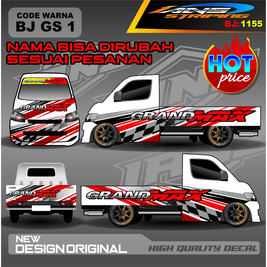 STICKER DECAL FULL BODY GRANMAX PICK UP CARRY L300 / VARIASI STIKER FULL BODY PICK UP / STIKER GRANMAX / STIKER FULL BODY