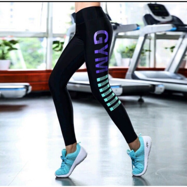 LA07 77 CELANA  LEGGING PANJANG  WANITA  CELANA  MOTIF GYM  