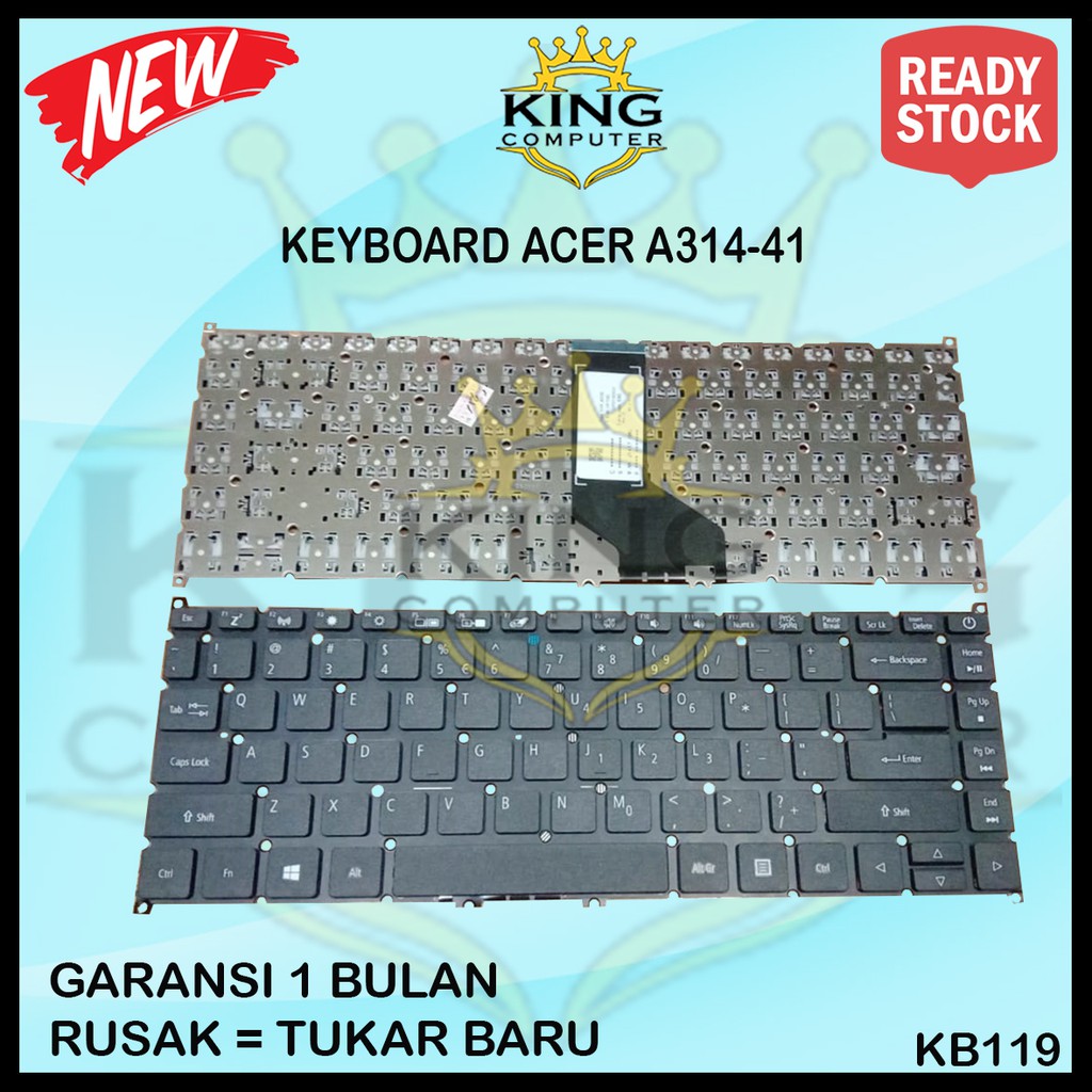 Keyboard Laptop Acer Aspire 3 A314 A314-21 A314-41 33 31 A514 A514-52 A514-53