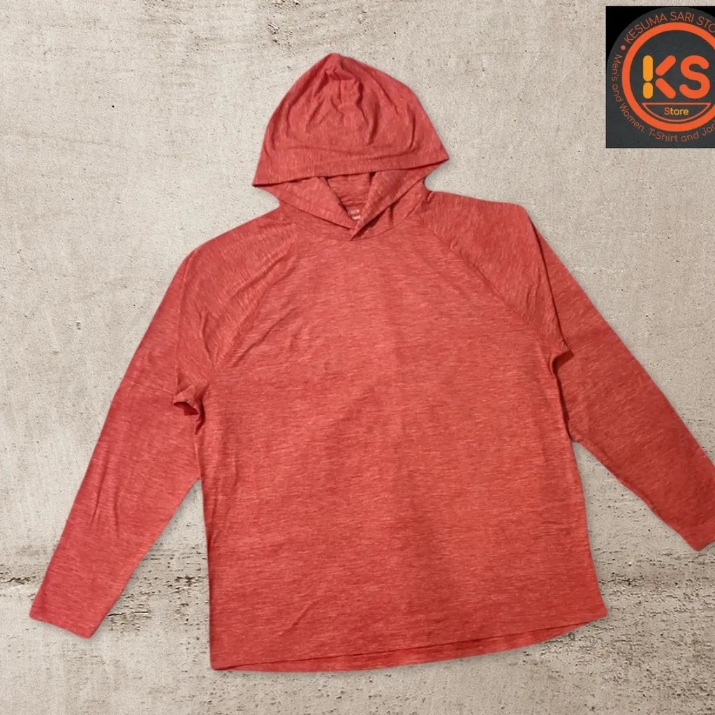 Kaos Hoodie Lengan Panjang J. CREW RED