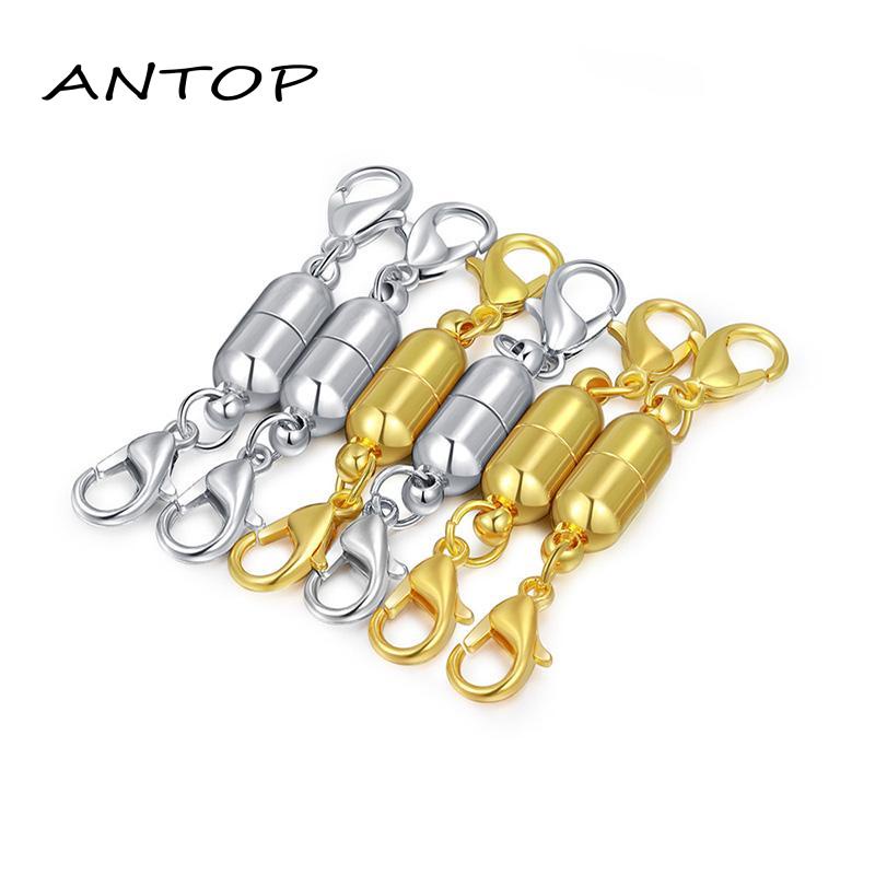 Buckle Magnet Bentuk Oval Untuk Aksesoris Perhiasan Kalung Gelang