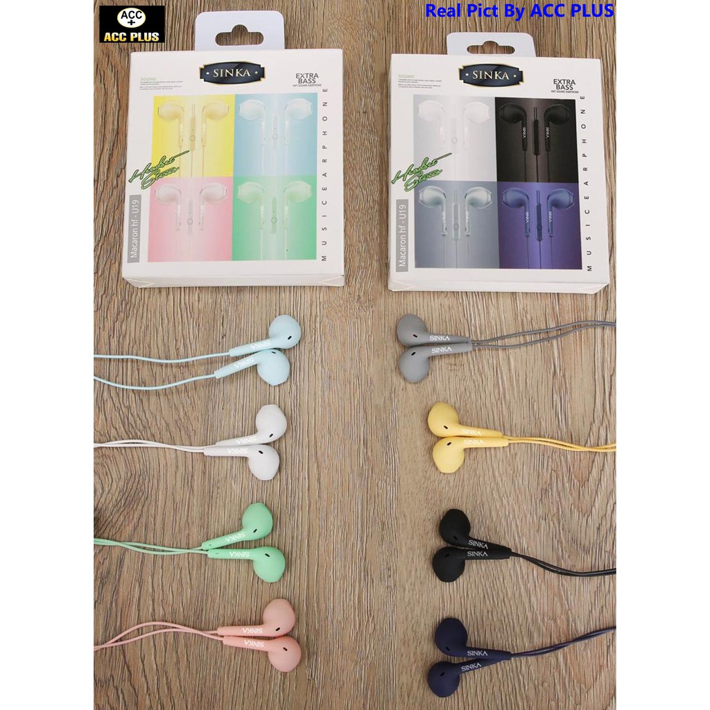 Headset Handsfree Earphone Macaron Tipe U19 Mega Bass With Microphone Murah Berkualitas