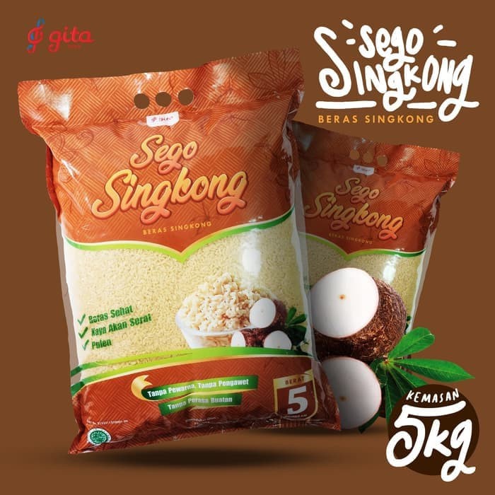 Sego Singkong 5kg | Beras Singkong 5kg | Nasi Singkong 5kg