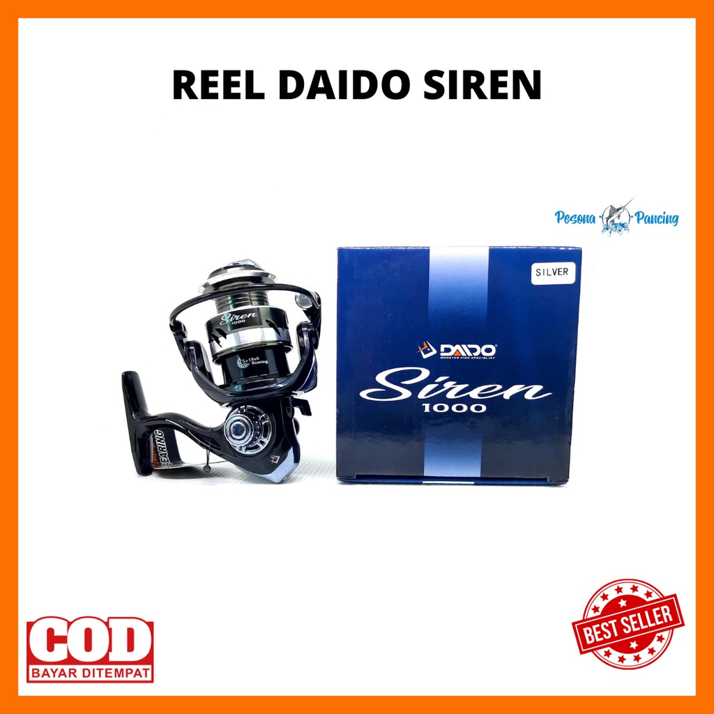 Reel Pancing DAIDO SIREN 1000-4000 ONE WAY 5+1BB Drag 9Kg Sangat KUAT dan MURAH