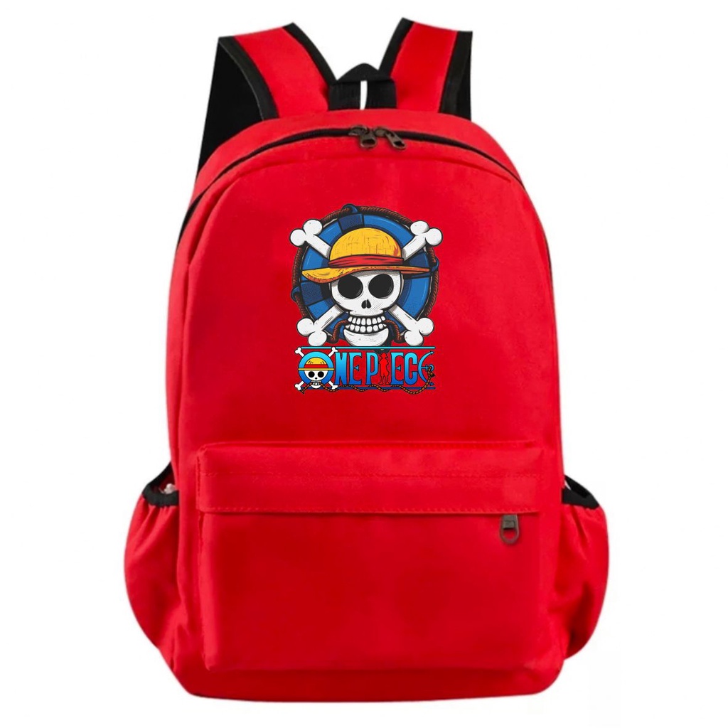 PVJ Tas Ransel Sekolah Anime One Piece Luffy Backpack Anime Full Colour