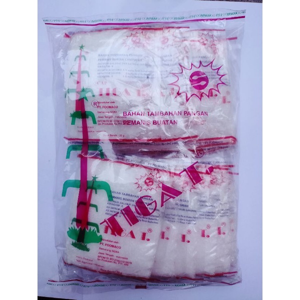

Pemanis Tiga T / pemanis makanan merk 3T 500 g / 1 pak isi 20 pcs