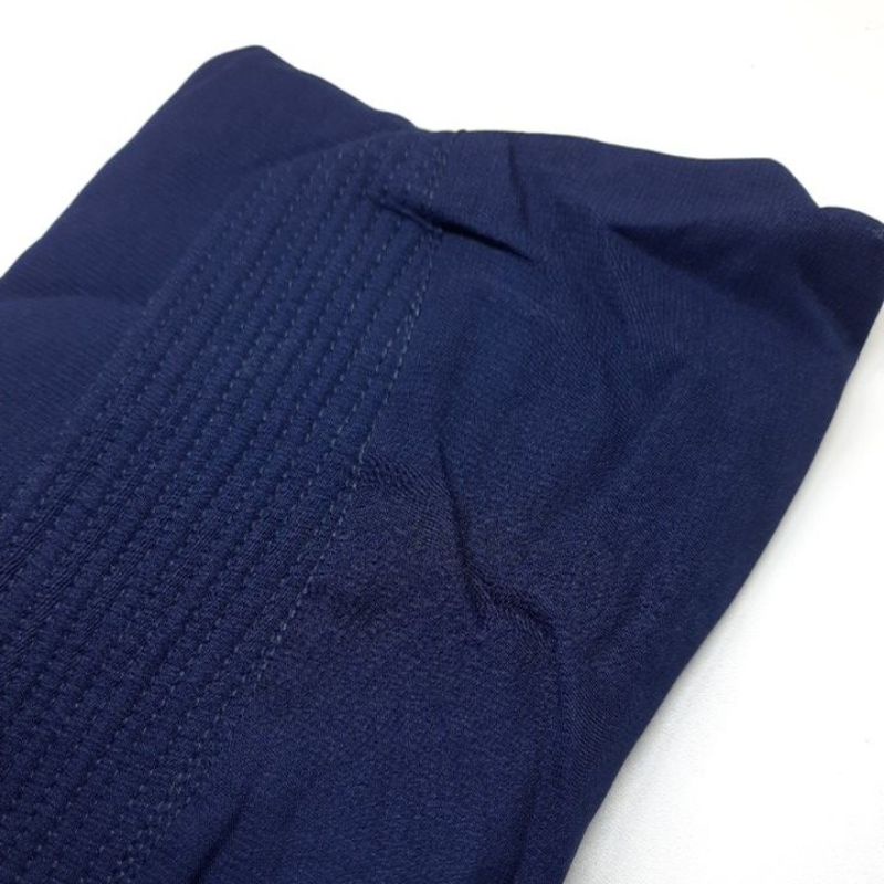 SALE Hijab Khimar livia alifa 2 layer oval / Jilbab 2 layer-Standar Navy