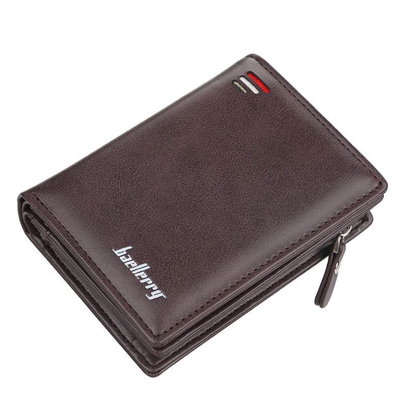 BAELLERRY D3216 Dompet Lipat Pria Kulit Bifold Wallet WK-SBY