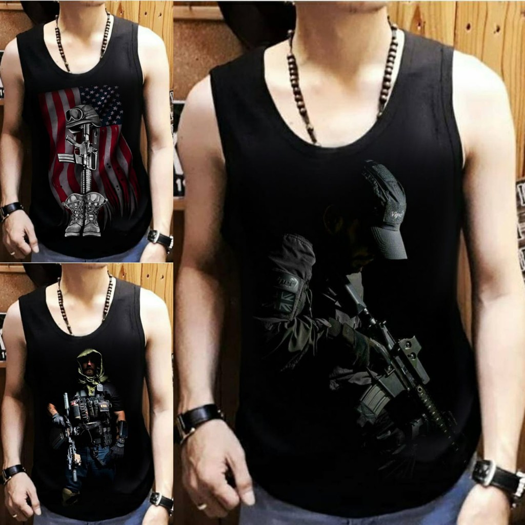 Singlet lekton pria motif gambar pubg ready sampe uk XXL