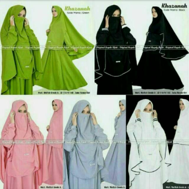 Khazanah Syar'i/Gamis Jumbo/Gamis Cadar/Syar'i Polos/Gamis Polos/Gamis Cadar Jumbo/Gamis Busui Jumbo