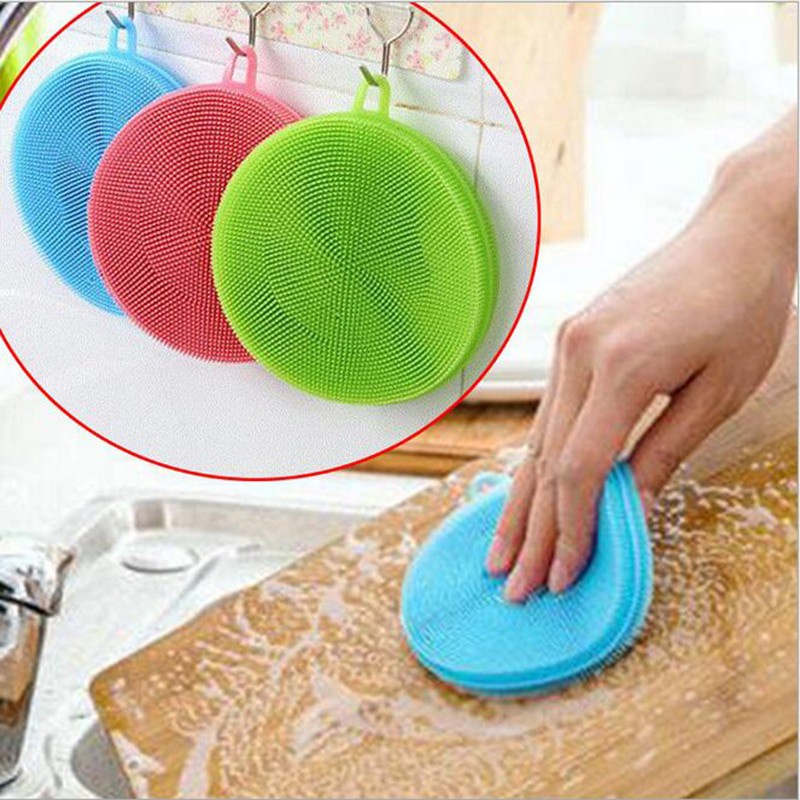 XOQ - Sponge Silikon Cuci Piring Anti Kuman Bakteri / Sponge Silikon Multifungsi