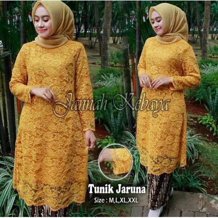 set kebaya tunik jaruna berkualitas