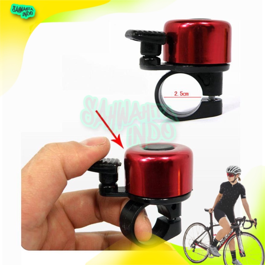 Bell Sepeda Stainless Steel Safety Cycling Horn Sepeda Alat Olahraga Bisa COD