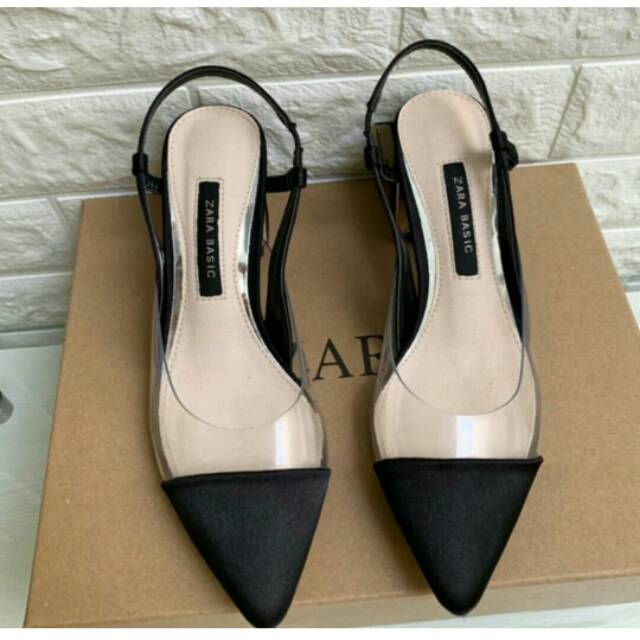 ZARA Basic Vynil Shoes (Heels 5cm)