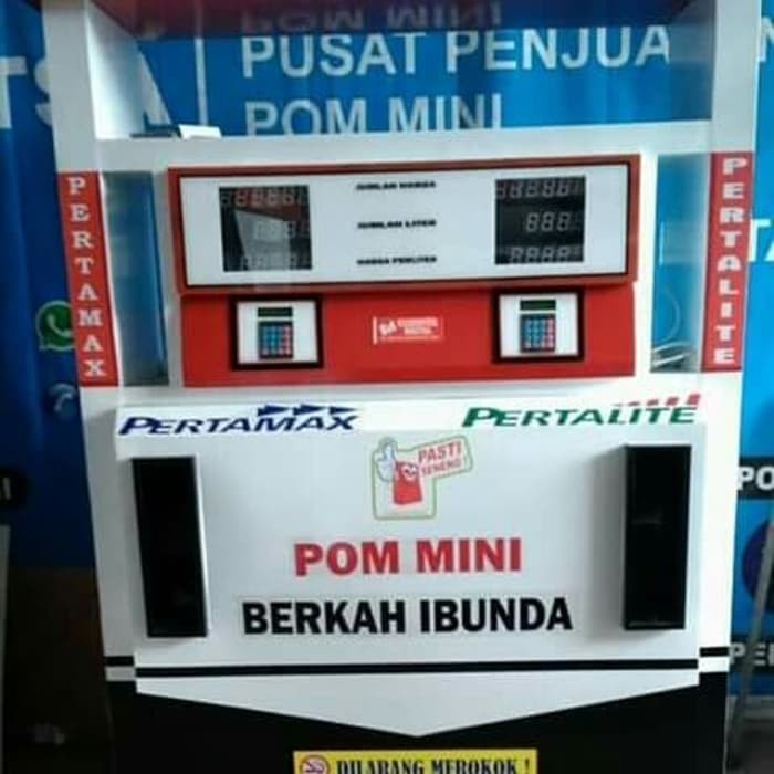 (Bayar Ditempat) Usaha Pom Mini Mesin Pertamini Digital 2 Selang Nozzle Garansi