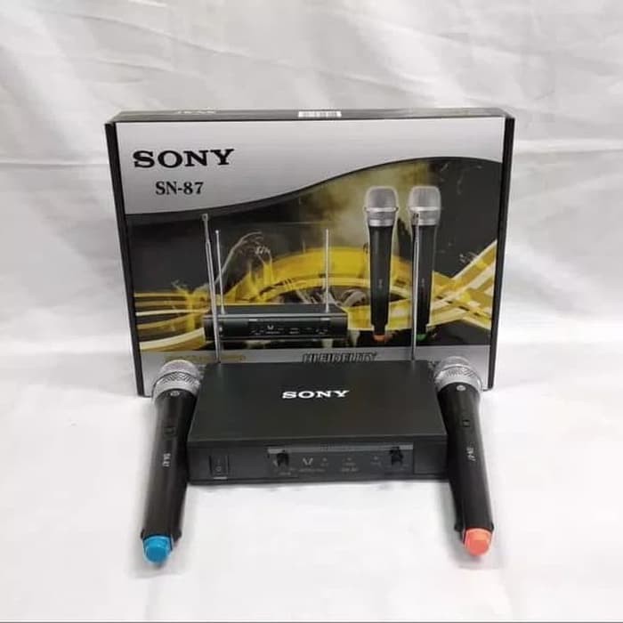 Sony SN-87 Microphone Wireless Double Mic Karaoke UHF