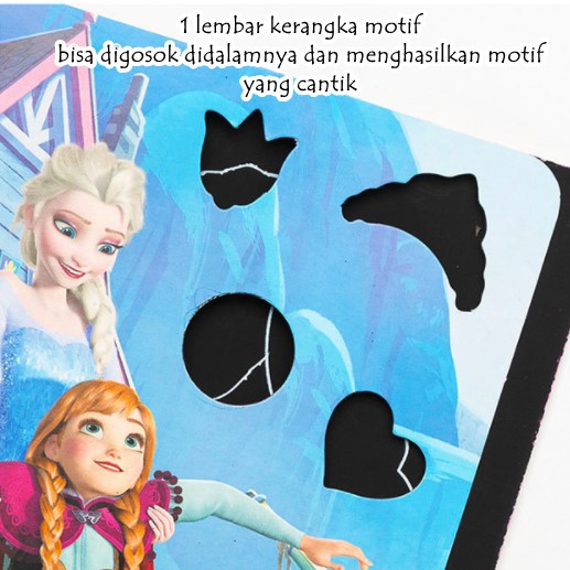 [ORGM] &quot;NEW&quot; Mainan Edukasi Menggosok Sketsa Warna SET seri DISNEY