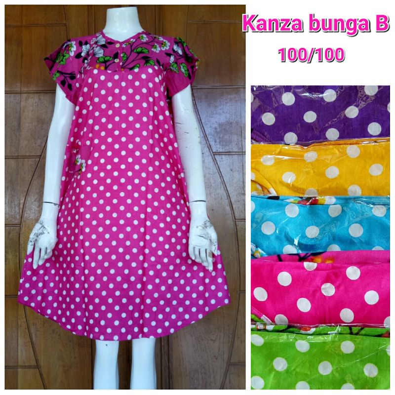 Daster Khanza bunga A & B / Daster polka / Daster bunga 》naf999