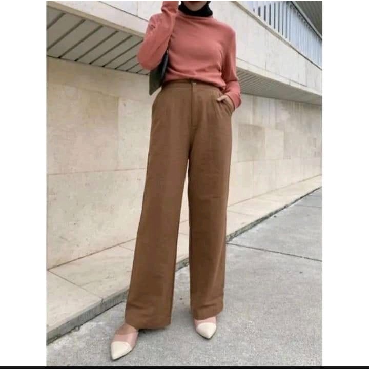 Kulot Linen Highwaist 772 - Cullote Pants | Celana Kulot Wanita