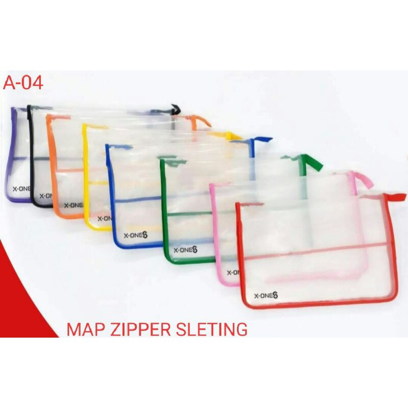 

Map Zipper Bag resleting Folio